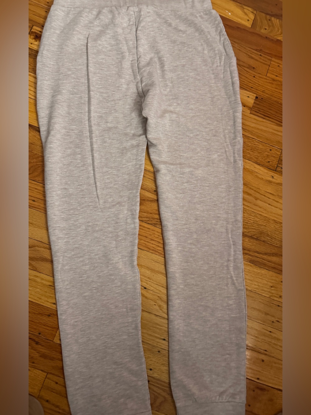 Cream Lounge Pants with Drawstring Tag